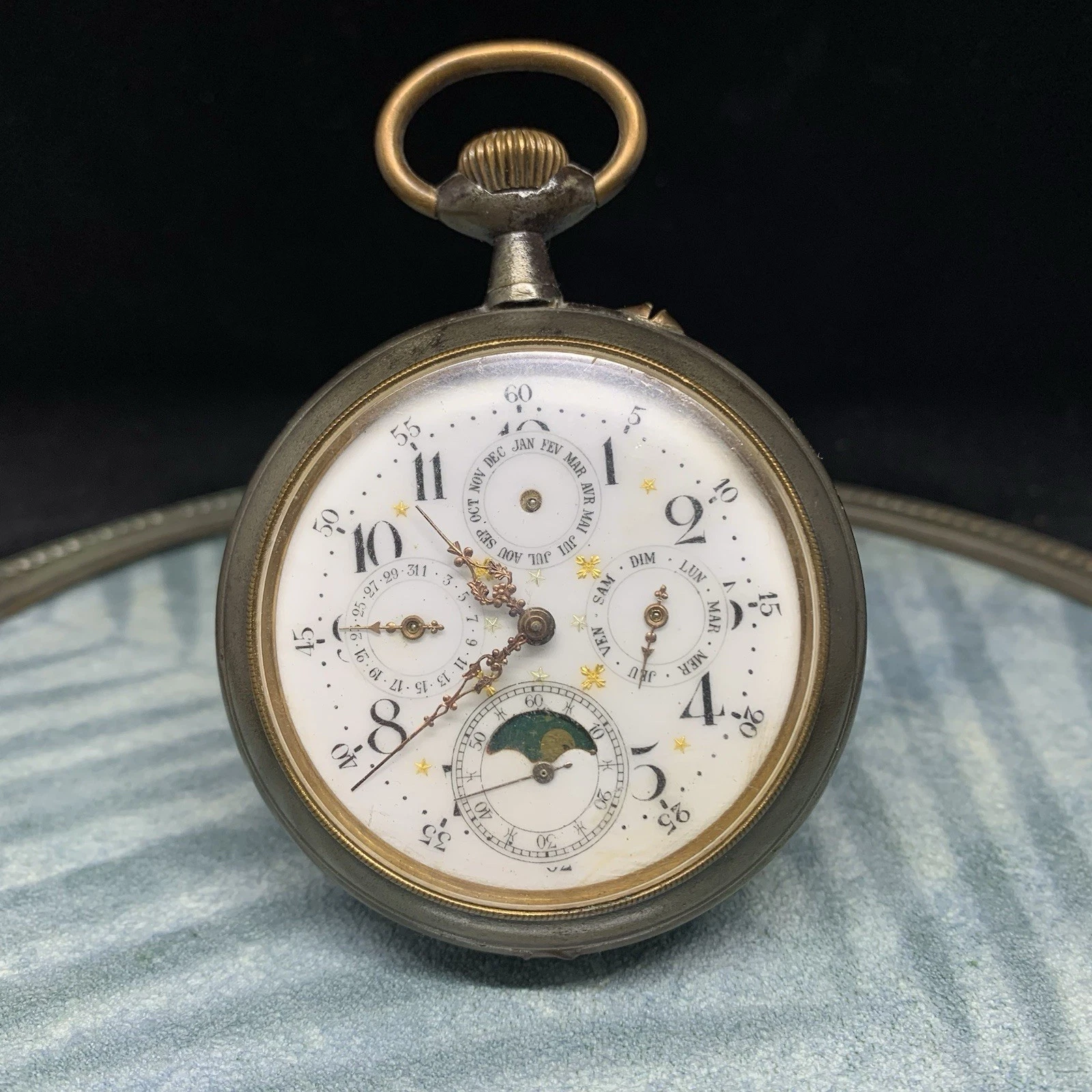 Montre gousset ancienne homme engrenage - 'James Dean' ED67 - Modern